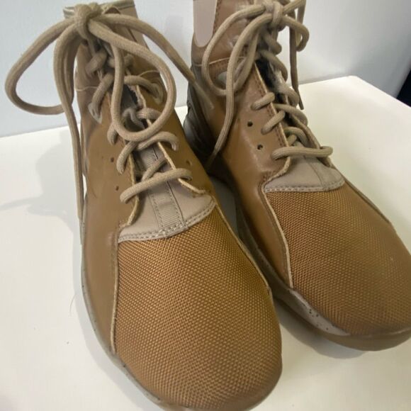 Nike Koth Ultra Mid Top GS Youth Tan Leather Lace Up Boots 859411-201 Size 5 - Picture 14 of 16